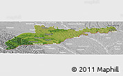 Satellite Panoramic Map of Chernivets'ka, lighten, desaturated