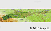 Satellite Panoramic Map of Chernivets'ka, physical outside