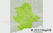 Physical 3D Map of Donets'ka, lighten, semi-desaturated