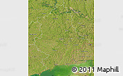 Satellite Map of Donets'ka