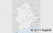 Silver Style Map of Donets'ka
