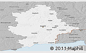 Gray Panoramic Map of Donets'ka