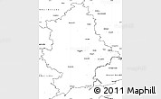 Blank Simple Map of Donets'ka