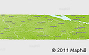 Physical Panoramic Map of Kirovohrads'ka