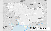 Silver Style 3D Map of Mykolayivs'ka