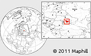 Blank Location Map of Mykolayivs'ka, within the entire country
