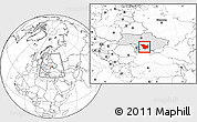 Blank Location Map of Mykolayivs'ka, highlighted country, within the entire country
