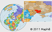 Political Location Map of Mykolayivs'ka