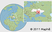 Savanna Style Location Map of Mykolayivs'ka, highlighted country, within the entire country