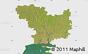 Satellite Map of Mykolayivs'ka, single color outside