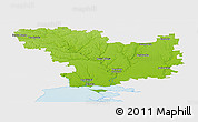 Physical Panoramic Map of Mykolayivs'ka, single color outside