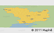 Savanna Style Panoramic Map of Mykolayivs'ka, single color outside