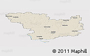 Shaded Relief Panoramic Map of Mykolayivs'ka, cropped outside