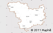 Classic Style Simple Map of Mykolayivs'ka, cropped outside
