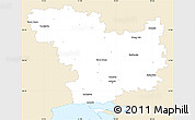 Classic Style Simple Map of Mykolayivs'ka, single color outside