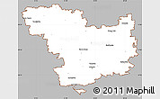 Gray Simple Map of Mykolayivs'ka, cropped outside