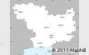 Gray Simple Map of Mykolayivs'ka, single color outside