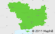 Political Simple Map of Mykolayivs'ka, single color outside