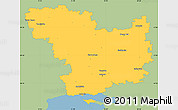 Savanna Style Simple Map of Mykolayivs'ka, single color outside