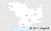 Silver Style Simple Map of Mykolayivs'ka, single color outside