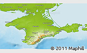 Physical 3D Map of Respublika Krym