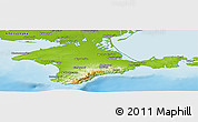 Physical Panoramic Map of Respublika Krym