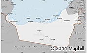 Gray Map of Abu Dhabi
