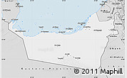 Silver Style Map of Abu Dhabi