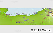 Physical Panoramic Map of Abu Dhabi