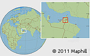 Savanna Style Location Map of Neutral Zone