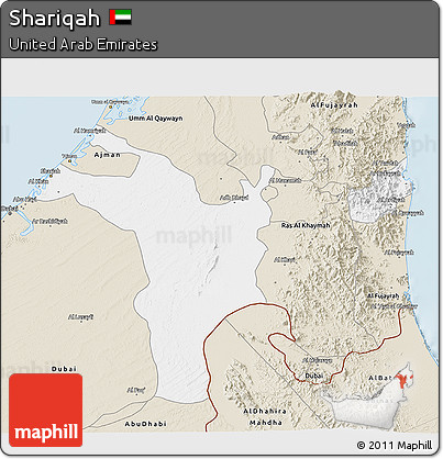 Classic Style 3D Map of Shariqah