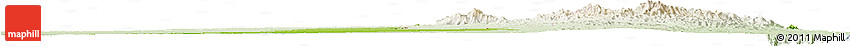 Physical Horizon Map of Shariqah, lighten