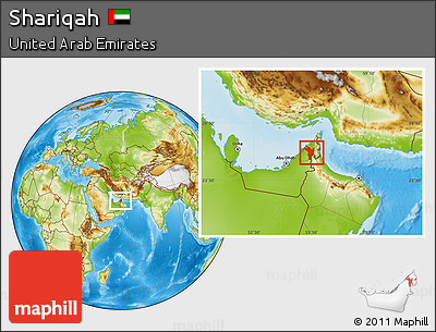 Physical Location Map of Shariqah