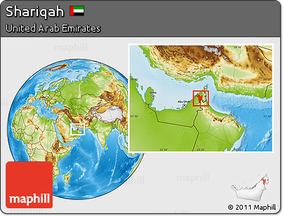 Physical Location Map of Shariqah