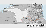 Gray Panoramic Map of Shariqah