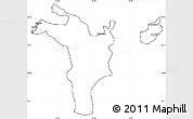 Blank Simple Map of Shariqah, cropped outside