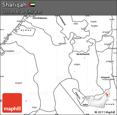 Blank Simple Map of Shariqah