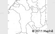 Blank Simple Map of Shariqah, no labels