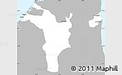 Gray Simple Map of Shariqah, single color outside