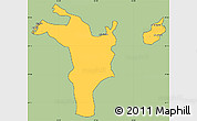 Savanna Style Simple Map of Shariqah, cropped outside