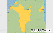Savanna Style Simple Map of Shariqah, single color outside