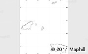 Blank Simple Map of Channel Islands, no labels