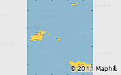 Savanna Style Simple Map of Channel Islands