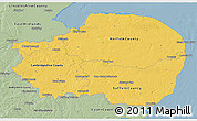 Savanna Style 3D Map of East Anglia