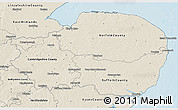 Shaded Relief 3D Map of East Anglia