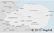 Silver Style 3D Map of East Anglia