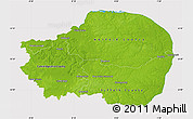 Physical Map of East Anglia, cropped outside