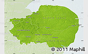 Physical Map of East Anglia, lighten