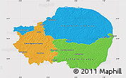 Political Map of East Anglia, cropped outside