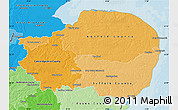 Political Shades Map of East Anglia